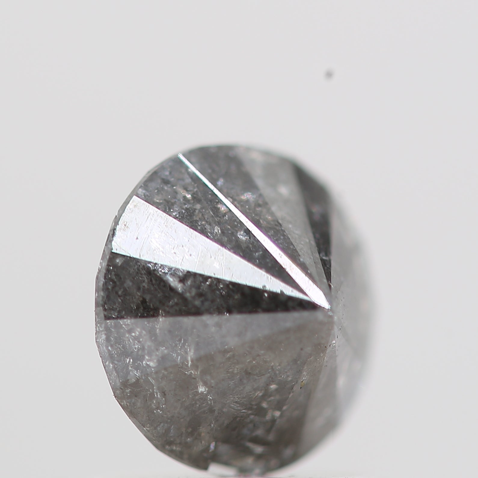 1 Carat Gray Salt and Pepper Round Brilliant Cut Natural Loose Diamond