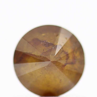 0.73 Carat Fancy Orange Round Brilliant Cut Natural Loose Diamond