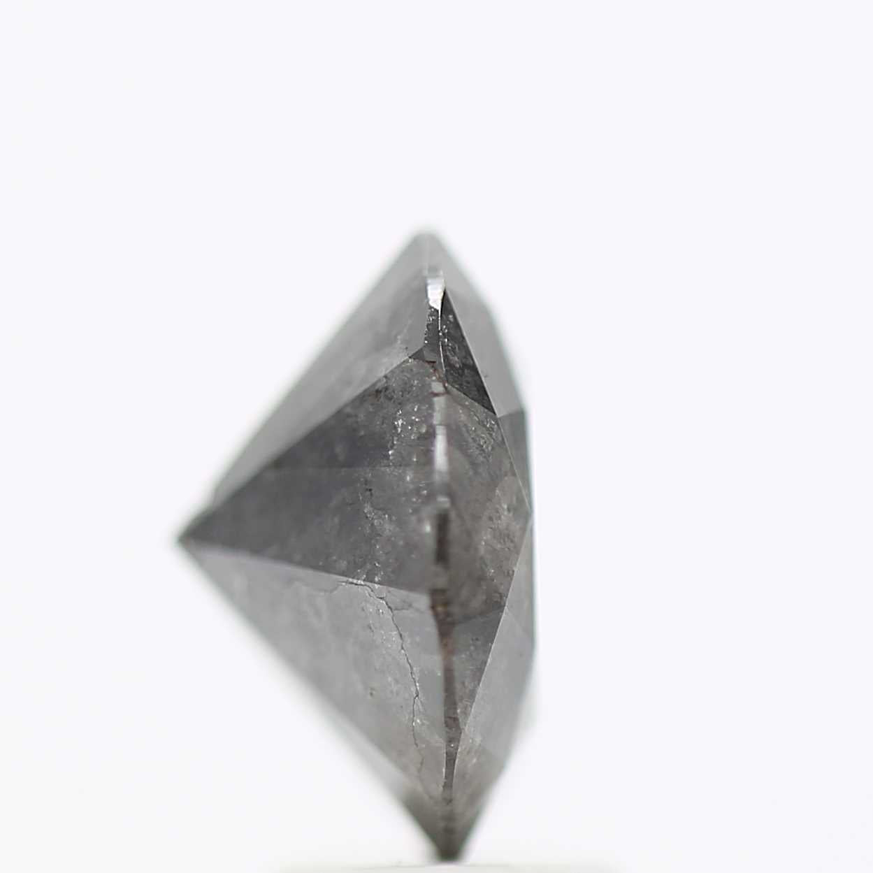 3.82 Carat Fancy Gray Round Shape Brilliant Cut Natural Loose Diamond