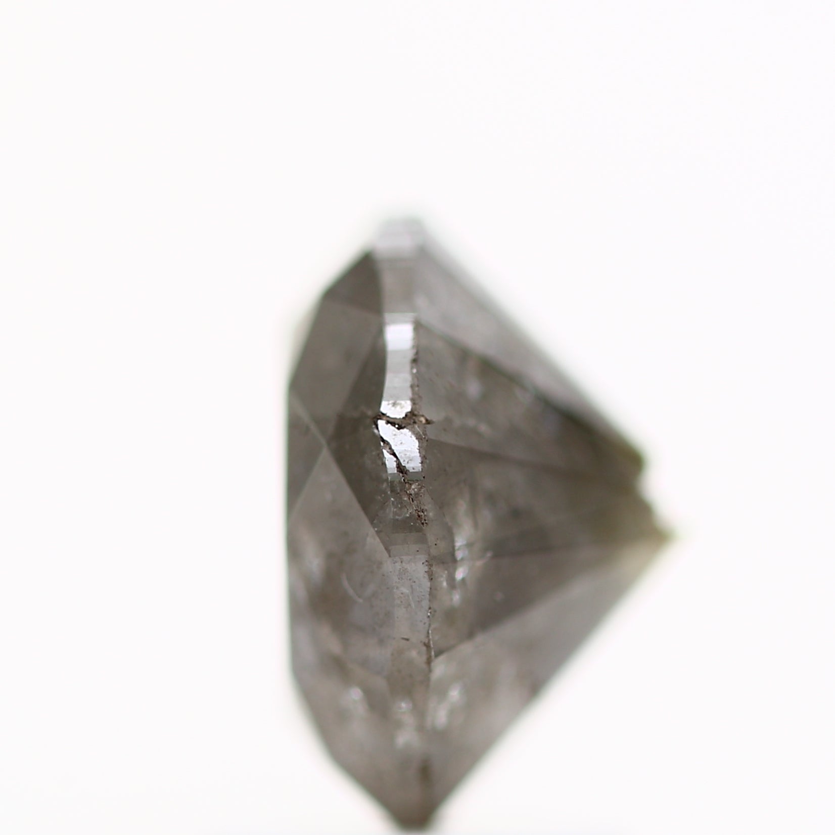 2.57 Carat Fancy Gray Rustic Round Shape Diamond Natural Loose Diamond