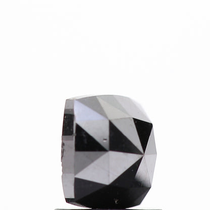 1.05 Ct Natural Black Cushion Single Cut Loose Diamond for Jewelery
