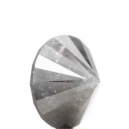 0.85 Carat Gray Salt and Pepper Diamond Round Brilliant Cut Natural Loose Diamond