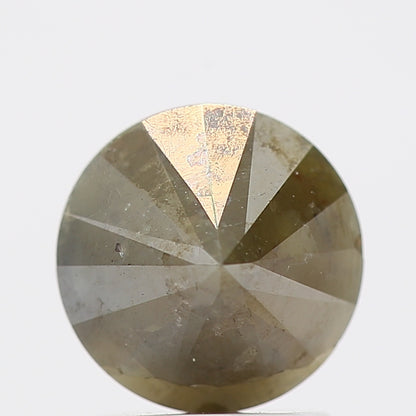 1.61 Carat Fancy Green Gray Round Shape Brilliant Cut Natural Loose Diamond