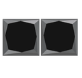 0.75 ct Natural Black Princess Cut Loose Diamond for Ring