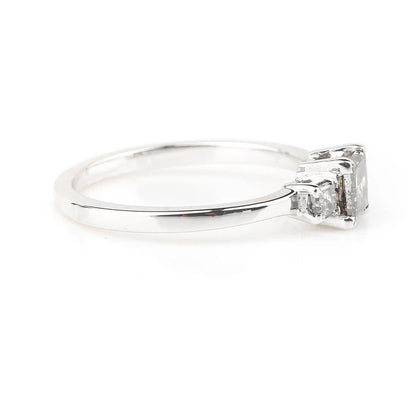 Salt and Pepper Diamond Ring ! Natural Princess Cut Diamond Engagement Ring ! Natural Gray Color Diamond Anniversary Ring ! Gift For Her