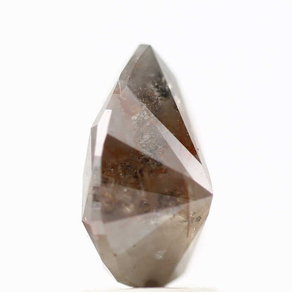 Salt and Pepper Diamond Fancy Brown Color 2.52 CT 10.10 x 7.12 x 5.22 MM Pear Cut Diamond! Natural Loose Diamond ! Christmas Gift for Her