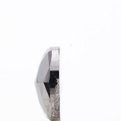 2.15 Ct Natural Black Cushion Single Cut Loose Diamond for Jewelery