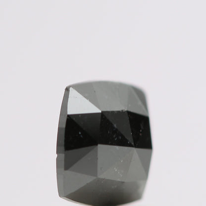 0.73 Ct Natural Black Cushion Single Cut Loose Diamond for Jewelery