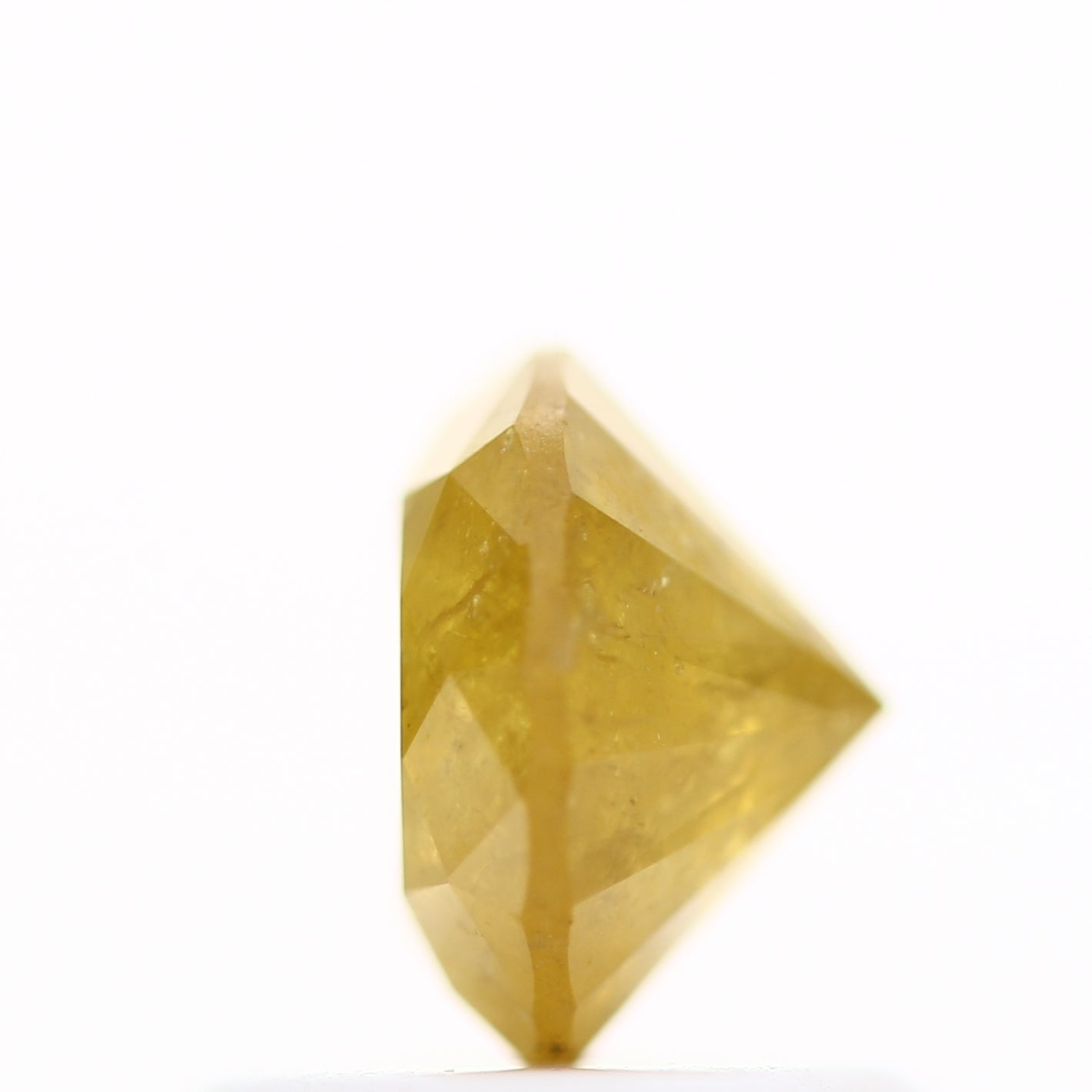0.80 Carat Yellow Rustic Fancy Round Brilliant Cut Natural Loose Diamond
