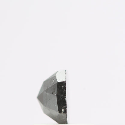 0.59 Ct Natural Black Cushion Single Cut Loose Diamond for Jewelery
