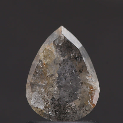 Salt and Pepper Diamond Fancy Gray Color 0.85 CT 7.40 x 5.60 x 2.51 MM Pear Cut Diamond! Natural Loose Diamond ! Christmas Gift for Her