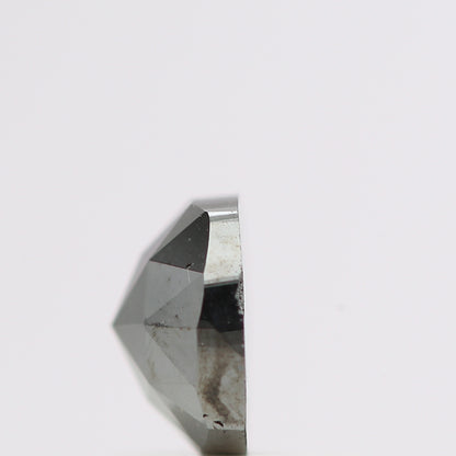 0.77 Ct Natural Black Cushion Single Cut Loose Diamond for Jewelery