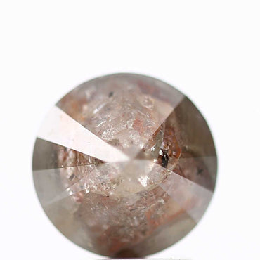 1.95 Carat Fancy Brown Rustic Round Shape Brilliant Cut Natural Loose Diamond
