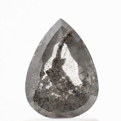 Salt and Pepper Diamond Fancy Gray Color 0.73 CT 7.64 x 5.56 x 2.08 MM Pear Cut Diamond! Natural Loose Diamond ! Christmas Gift for Her