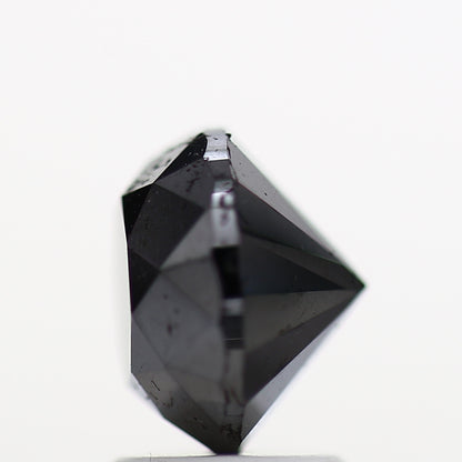 2.82 Carat Fancy Black Round Shape Diamond Natural Loose Diamond