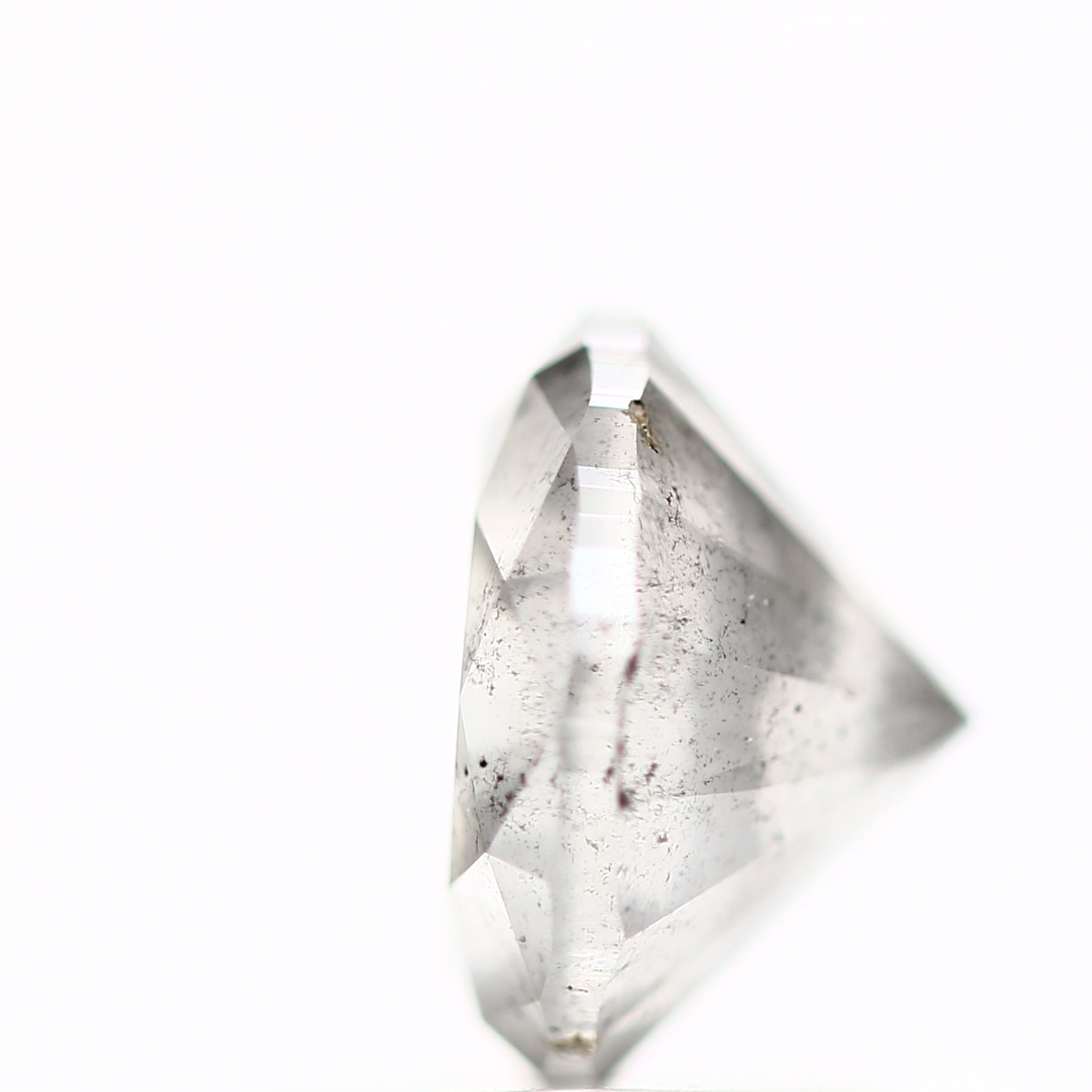 1.39 Carat Salt and Pepper Diamond Round Shape Gray Natural Loose Diamond