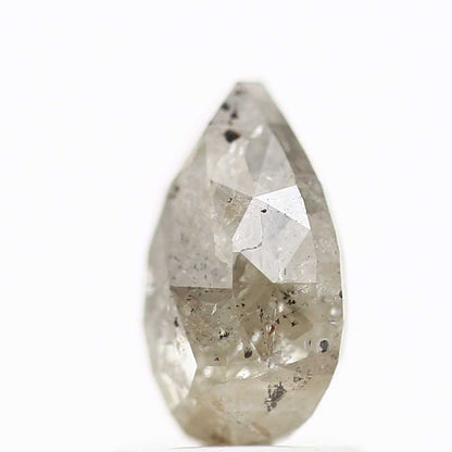 Salt and Pepper Diamond Fancy Gray Color 1.43 CT 8.27 x 5.68 x 3.34 MM Pear Cut Diamond! Natural Loose Diamond ! Christmas Gift for Her