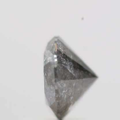 1 Carat Gray Salt and Pepper Round Brilliant Cut Natural Loose Diamond