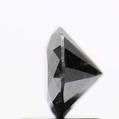 1.02 Carat Fancy Black Round Brilliant Cut Natural Loose Diamond