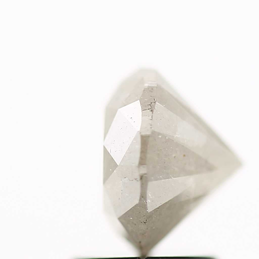 1.85 Carat Salt and Pepper Round Brilliant Cut Natural Loose Diamond