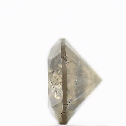 0.72 Carat Fancy Brown Gray Round Cut Natural Loose Diamond