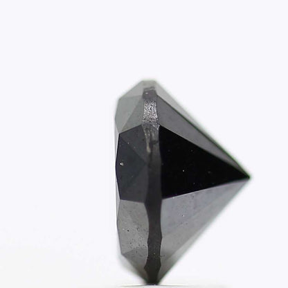 1.93 Carat Fancy Black Round Shape Brilliant Cut Natural Loose Diamond