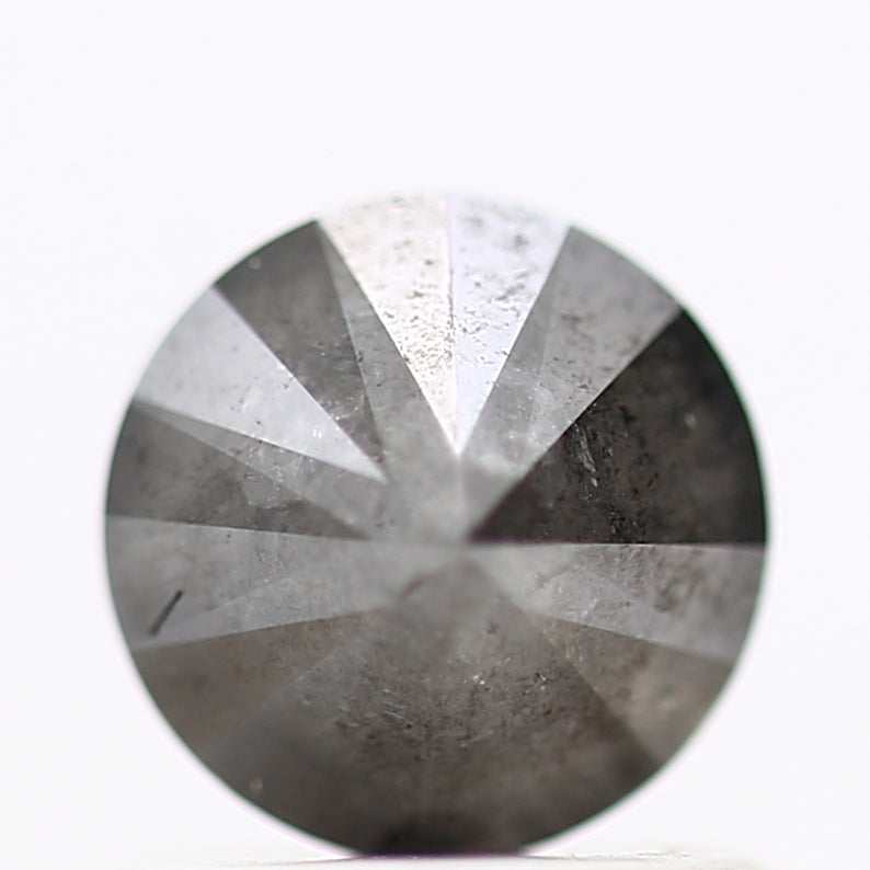 0.97 Carat Fancy Gray Round Brilliant Cut Natural Loose Diamond