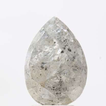 Salt and Pepper Diamond Fancy Gray Color 3.45 CT 11.60 x 8.00 x 4.70 MM Pear Cut Diamond! Natural Loose Diamond ! Christmas Gift for Her