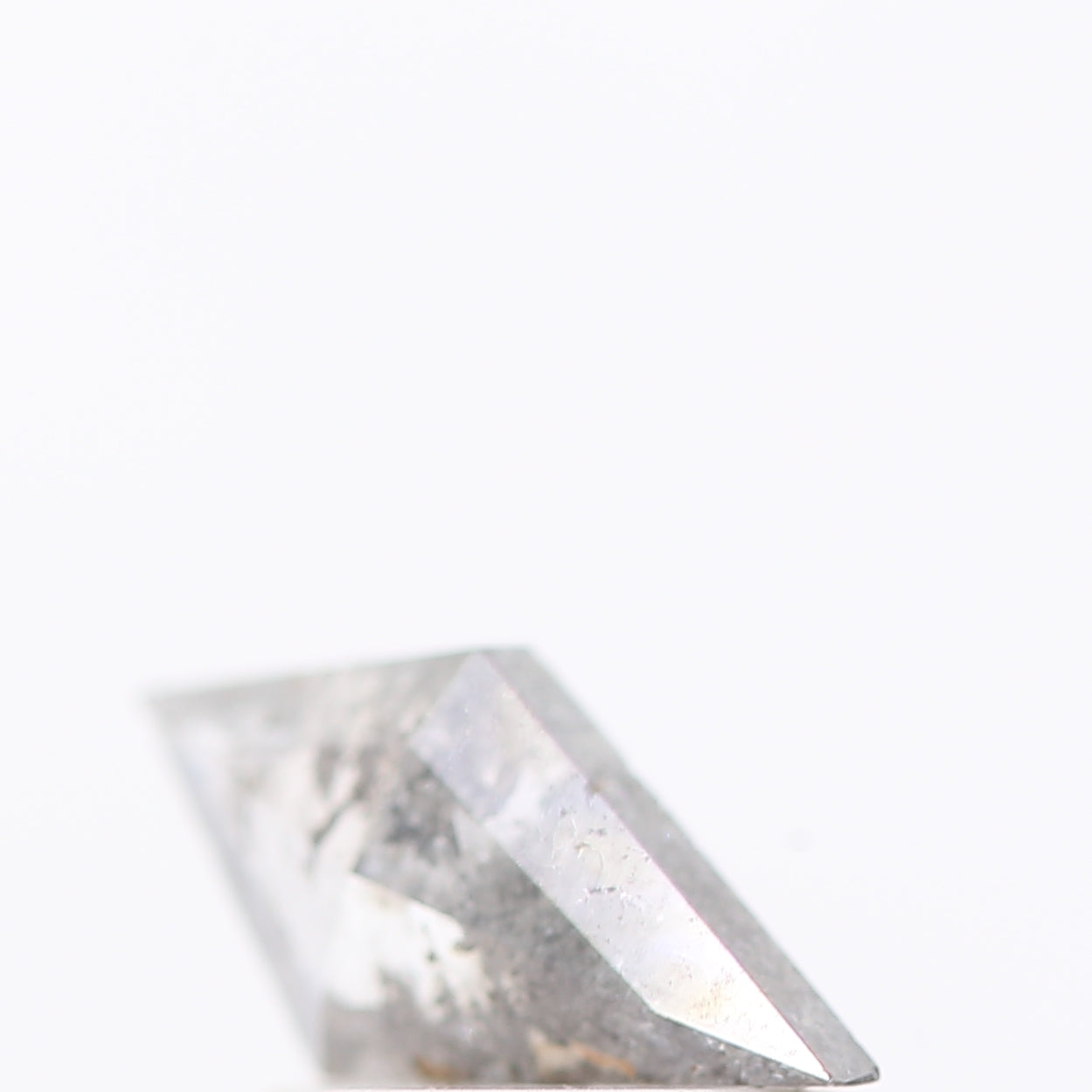 salt and pepper diamond ! 0.48 Ct 9.00 x 4.70 x 2.10 MM natural gray kite loose diamond for engagement ring for her