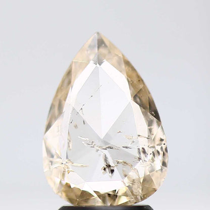 Salt and Pepper Diamond Fancy Yellow Color 1.60 CT 10.90 x 7.80 x 2.30 MM Pear Cut Diamond! Natural Loose Diamond ! Christmas Gift for Her