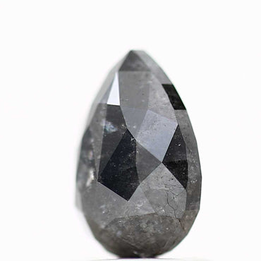 Salt and Pepper Diamond Fancy Gray Color 1.22 CT 7.79 x 5.48 x 3.18 MM Pear Cut Diamond! Natural Loose Diamond ! Christmas Gift for Her