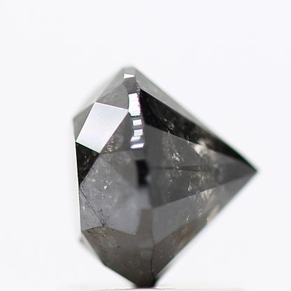 1.61 Carat Fancy Black Round Shape Brilliant Cut Natural Loose Diamond