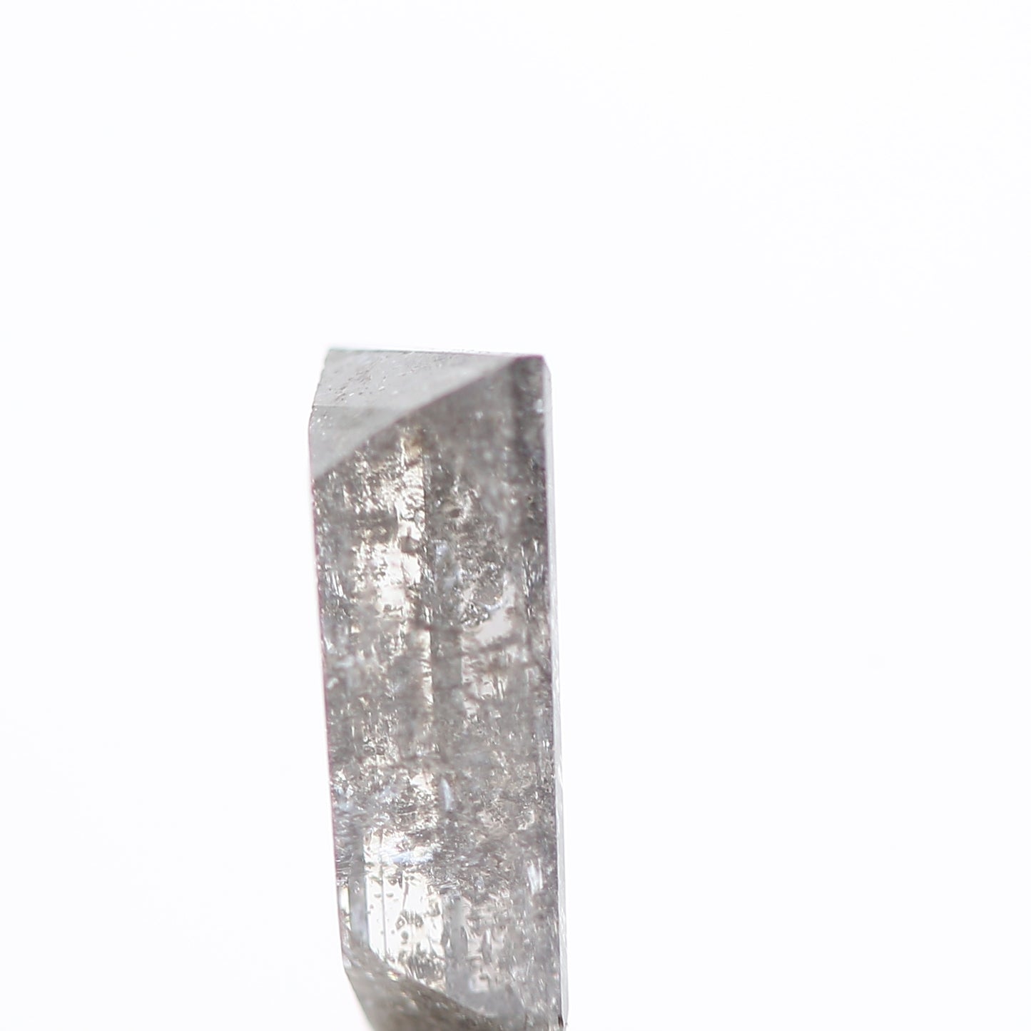 salt and pepper diamond ! 0.72 Ct 7.90 x 3.35 x 2.68 MM natural gray baguette loose diamond for engagement ring for her