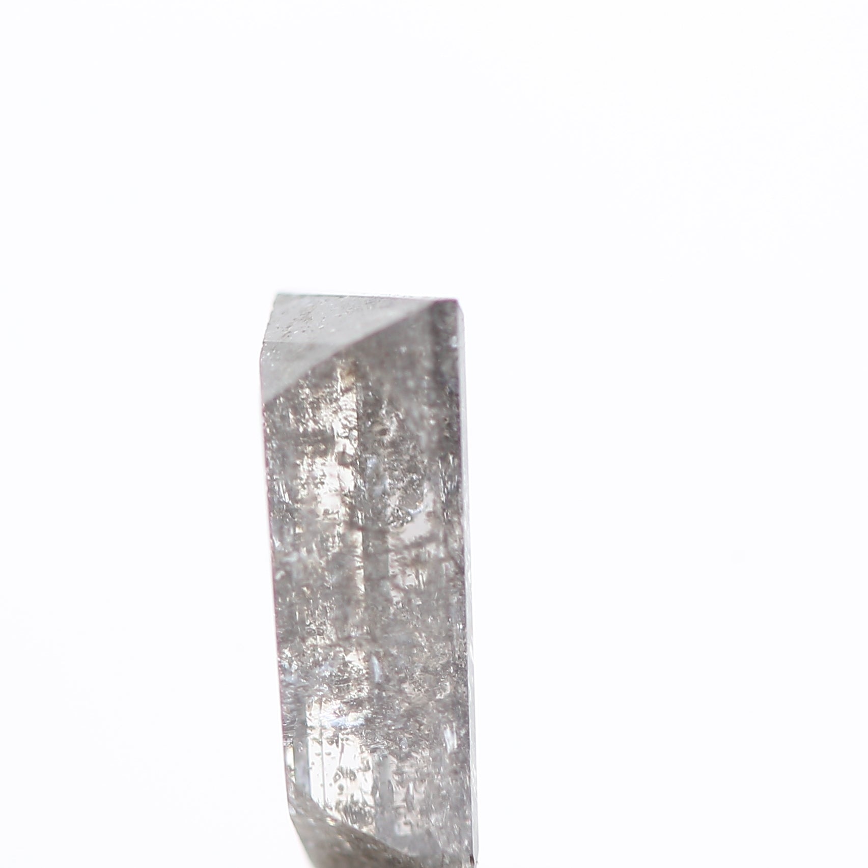 salt and pepper diamond ! 0.72 Ct 7.90 x 3.35 x 2.68 MM natural gray baguette loose diamond for engagement ring for her