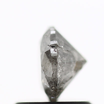 0.71 Carat Fancy Gray Salt and Pepper Round Brilliant Cut Natural Loose Diamond
