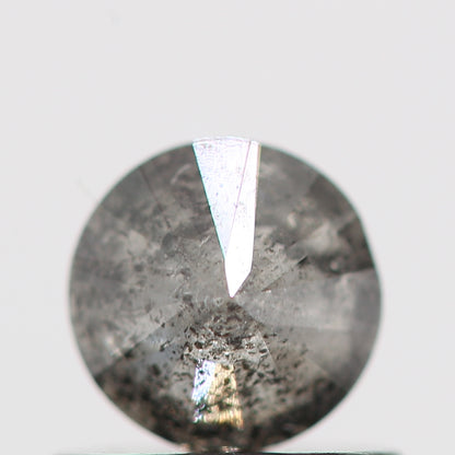 0.48 Carat Salt and Pepper Gray Round Brilliant Cut Natural Loose Diamond