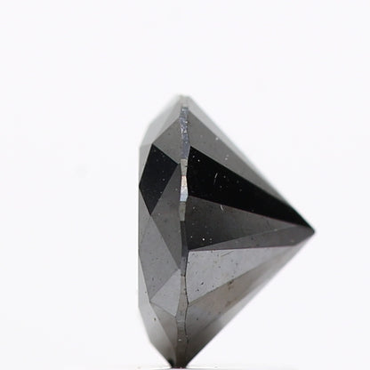 1.00 Carat Fancy Black Round Shape Brilliant Cut Natural Loose Diamond
