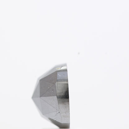 2.47 Ct Natural Black Cushion Single Cut Loose Diamond for Jewelery