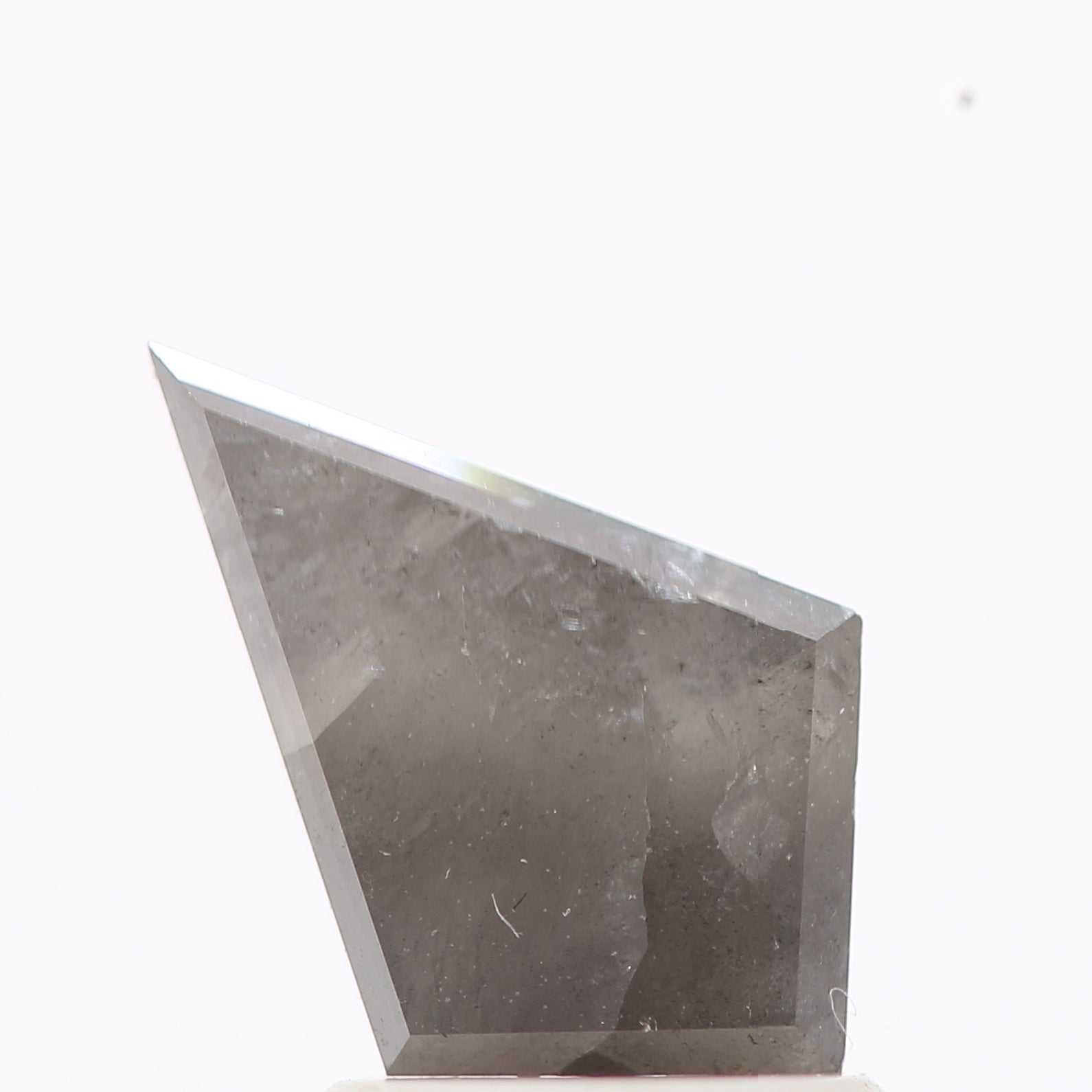 salt and pepper diamond ! 1.19 Ct 10.20 x 6.68 x 3.60 MM natural gray shield loose diamond for engagement ring for her