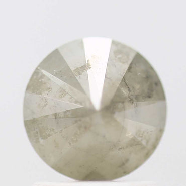 1.19 Carat Salt and Pepper Gray Round Brilliant Cut Natural Loose Diamond