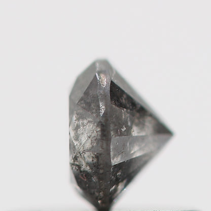 0.35 Carat Salt and Pepper Fancy Gray Round Brilliant Cut Natural Loose Diamond