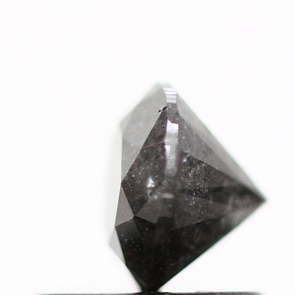0.66 Carat Salt and Pepper Diamond Gray Round Brilliant Cut Natural Loose Diamond