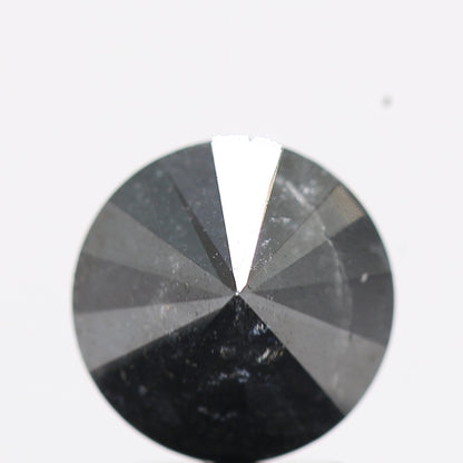 2.23 Carat Fancy Black Round Brilliant Cut Natural Loose Diamond