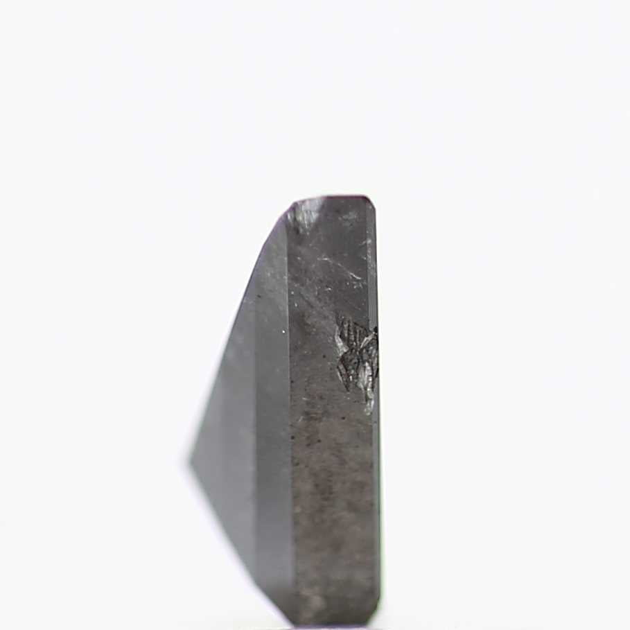 salt and pepper diamond ! 0.66 Ct 8.10 x 5.20 x 2.65 MM natural gray shield loose diamond for engagement ring for her