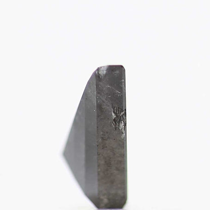 salt and pepper diamond ! 0.66 Ct 8.10 x 5.20 x 2.65 MM natural gray shield loose diamond for engagement ring for her