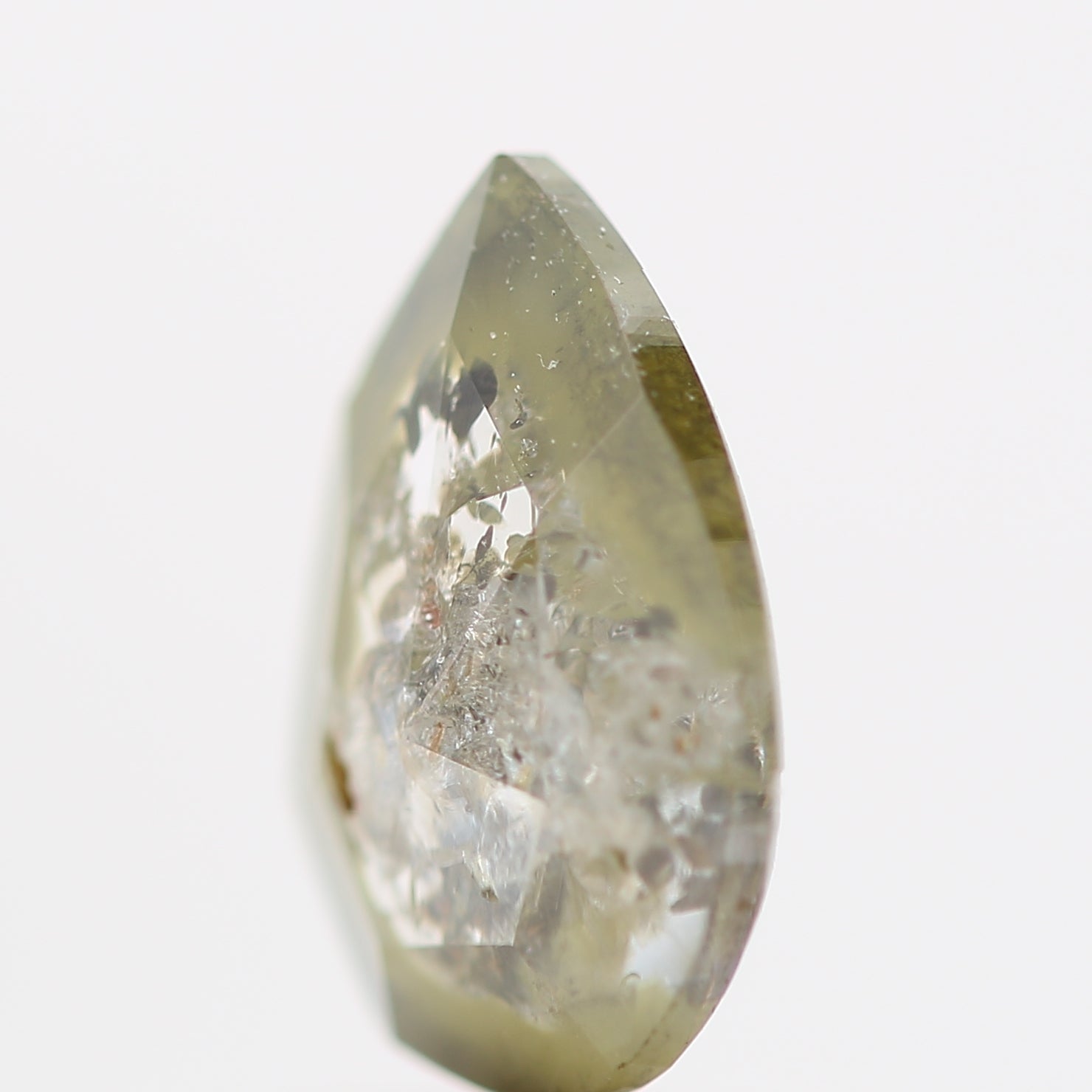 Salt and Pepper Diamond Fancy Gray Color 0.58 CT 7.20 x 5.12 x 1.80 MM Pear Cut Diamond! Natural Loose Diamond ! Christmas Gift for Her