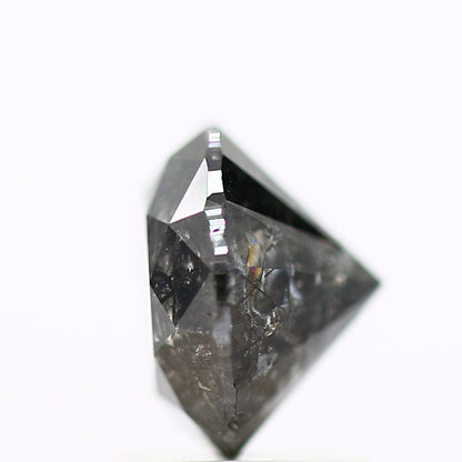 1.69 Carat Black Salt and Pepper Round Cut Natural Loose Diamond