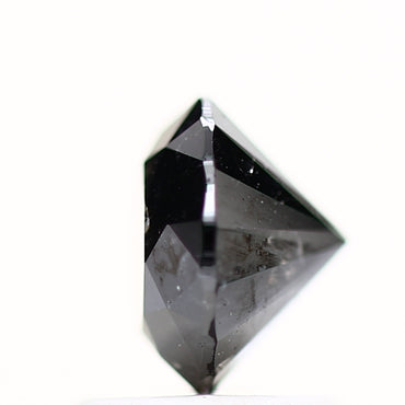 1.22 Carat Fancy Black Round Brilliant Cut Natural Loose Diamond