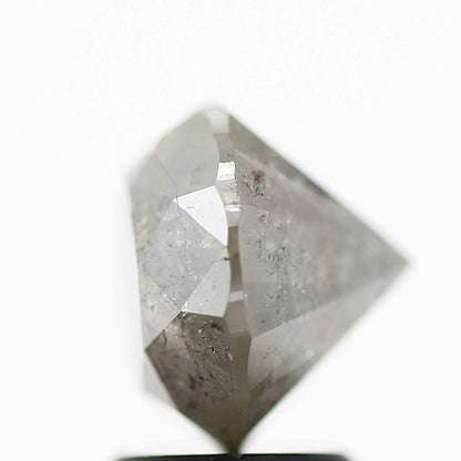 3.08 Carat Salt and Pepper Diamond Gray Round Brilliant Cut Natural Loose Diamond