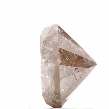 1.35 Carat Peach Brown Round Brilliant Cut Natural Loose Diamond